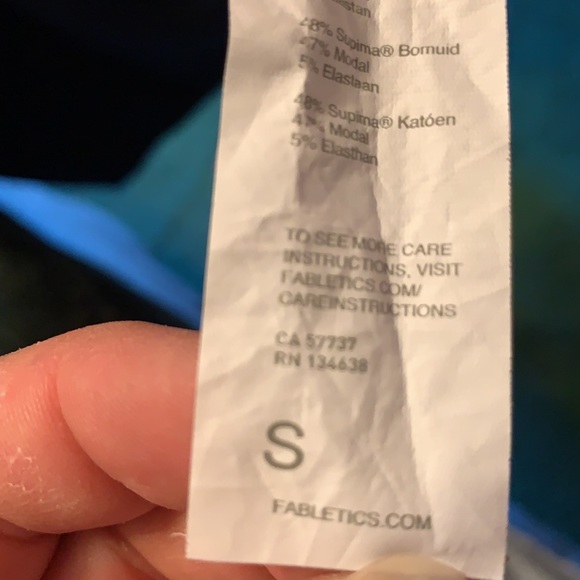 Fabletics NWOT Jade Muscle Tank Small - Picture 7 of 7